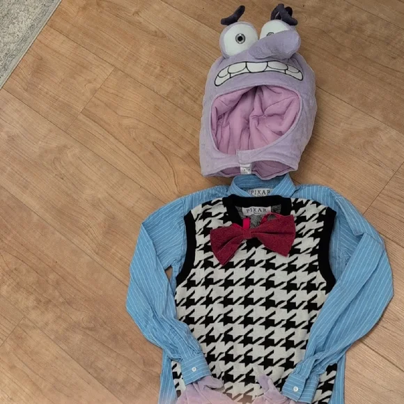 Men's small/kids XL/XXL Disney Pixar Fear costume Inside Out - Picture 2 of 13